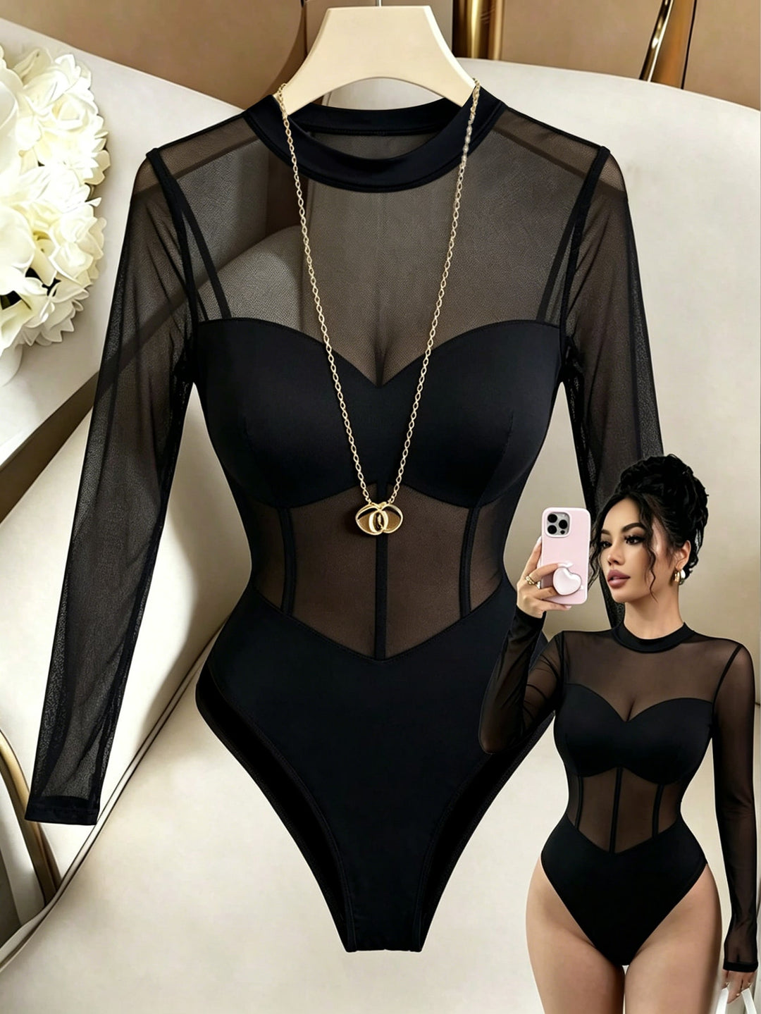 Body SHEIN, negru