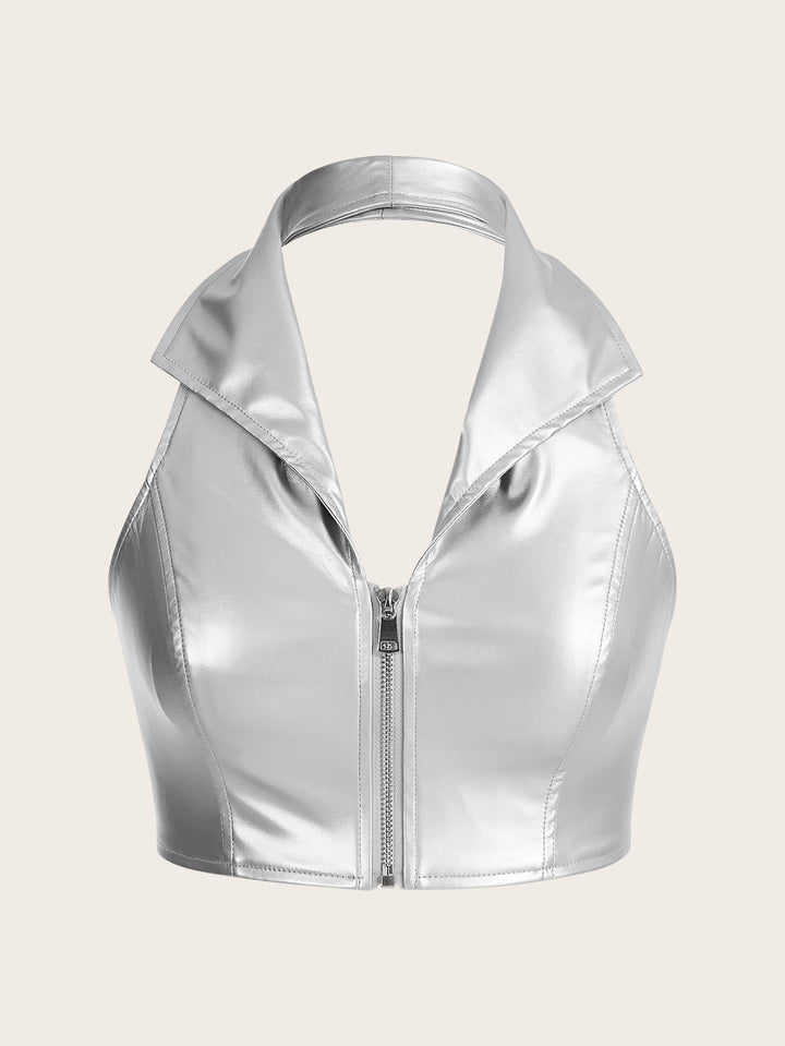Top SHEIN, argintiu