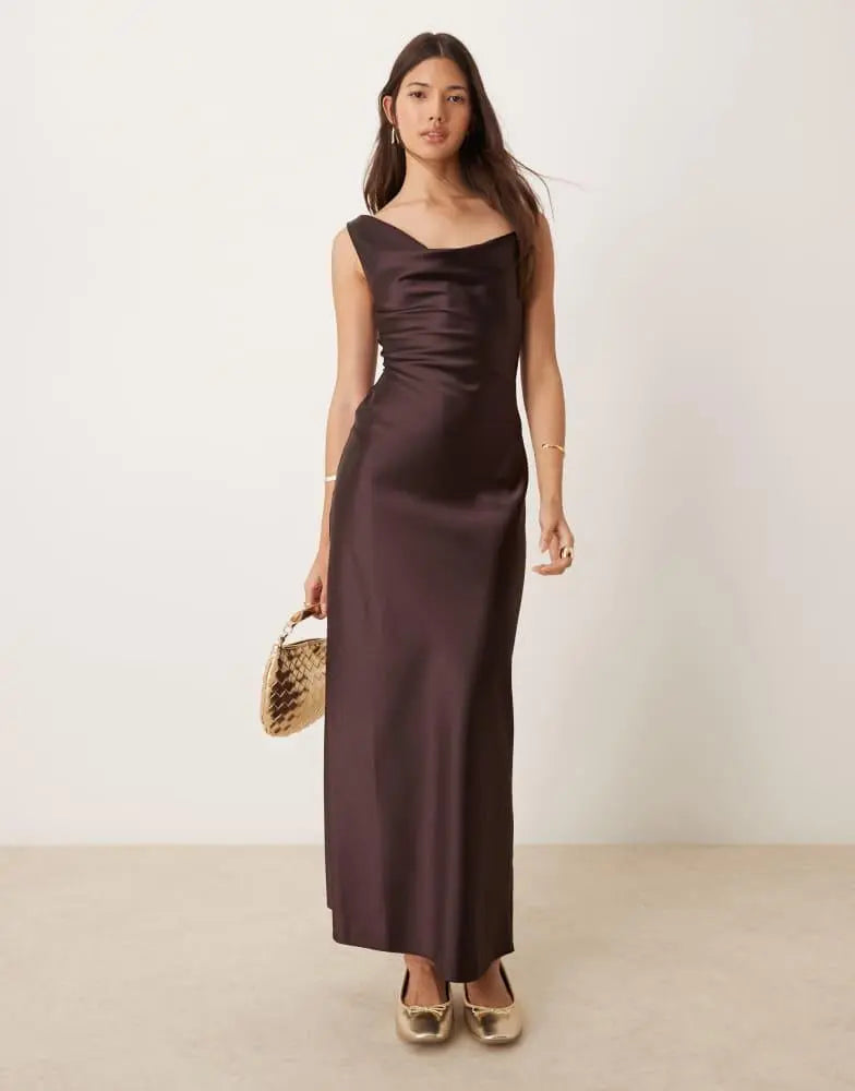 Rochie maxi  MISS SELFRIDGE, maro