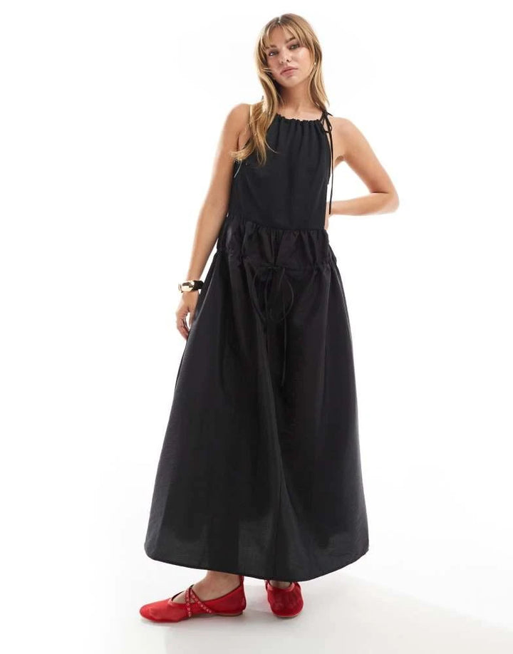 ASOS maxi ruha, fekete