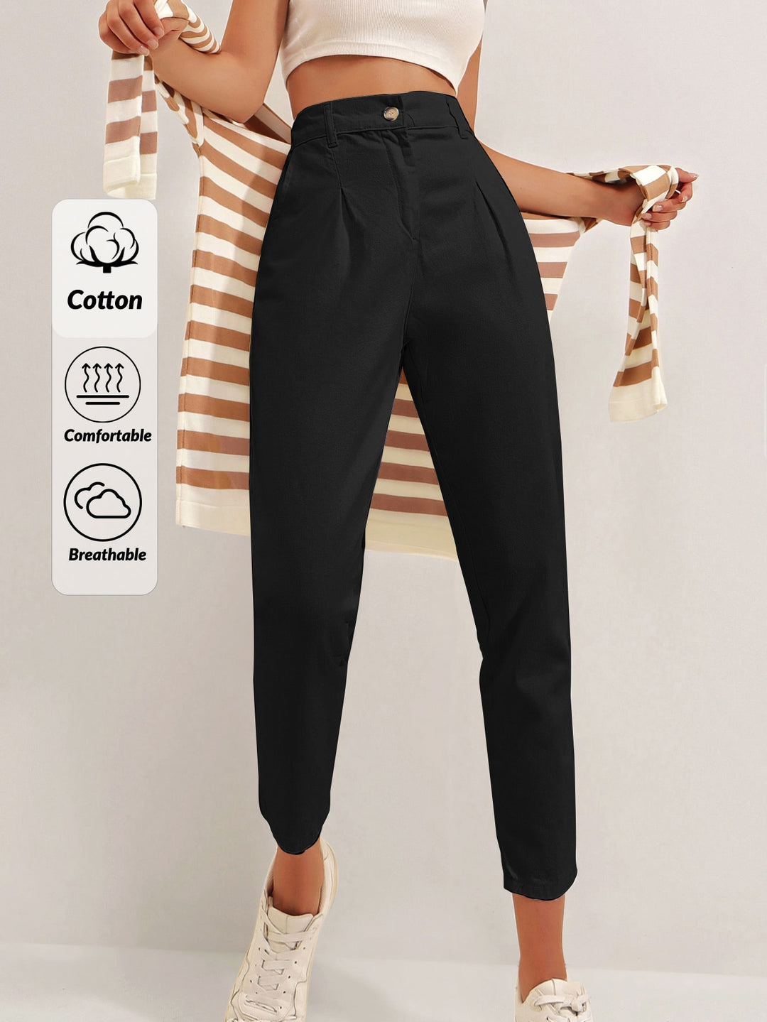 Pantaloni SHEIN, negru
