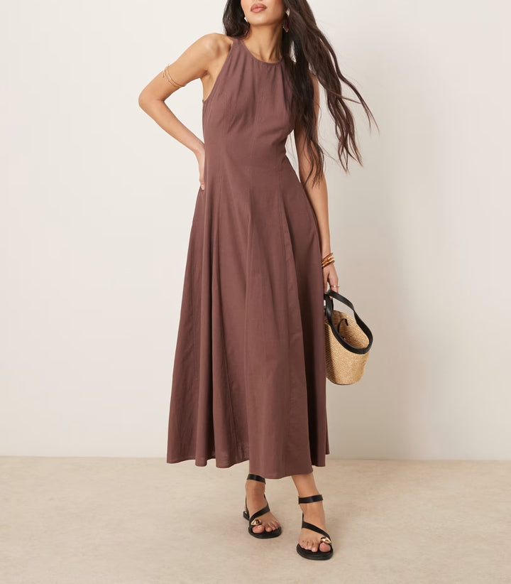 Asos maxi ruha, fekete