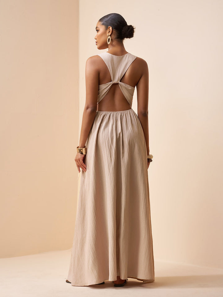 Rochie maxi SHEIN, kaki