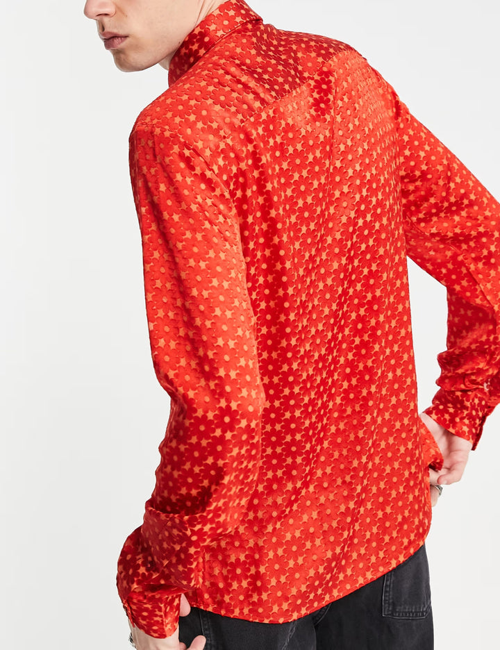Cămașă ASOS, cărămiziu