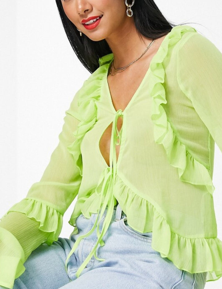 Cămașă ASOS, verde