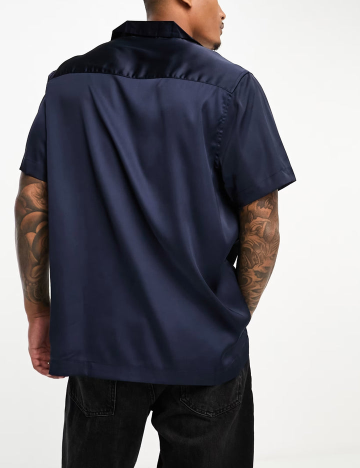 ASOS rövid ujjú ing, kék