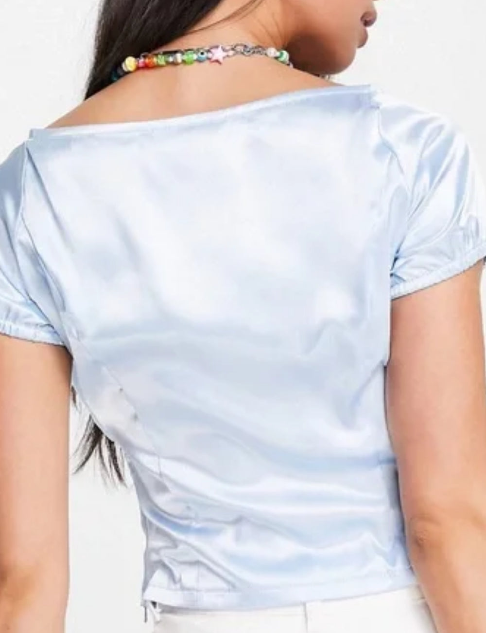 ASOS rövid ujjú ing, kék