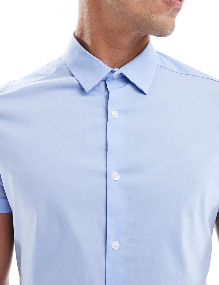 ASOS rövid ujjú ing, kék