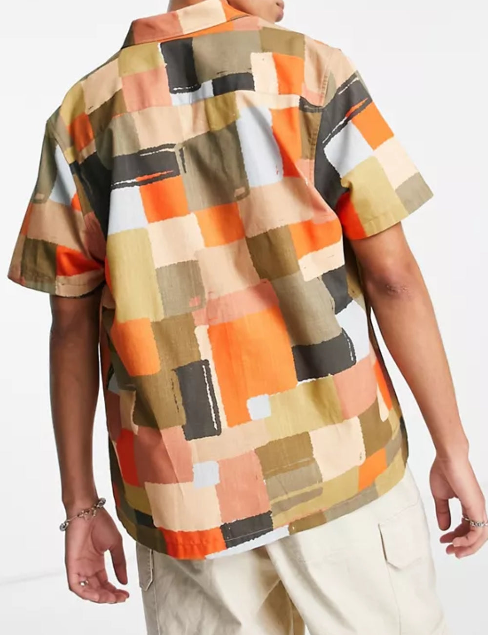 ASOS rövid ujjú ing, többszínű