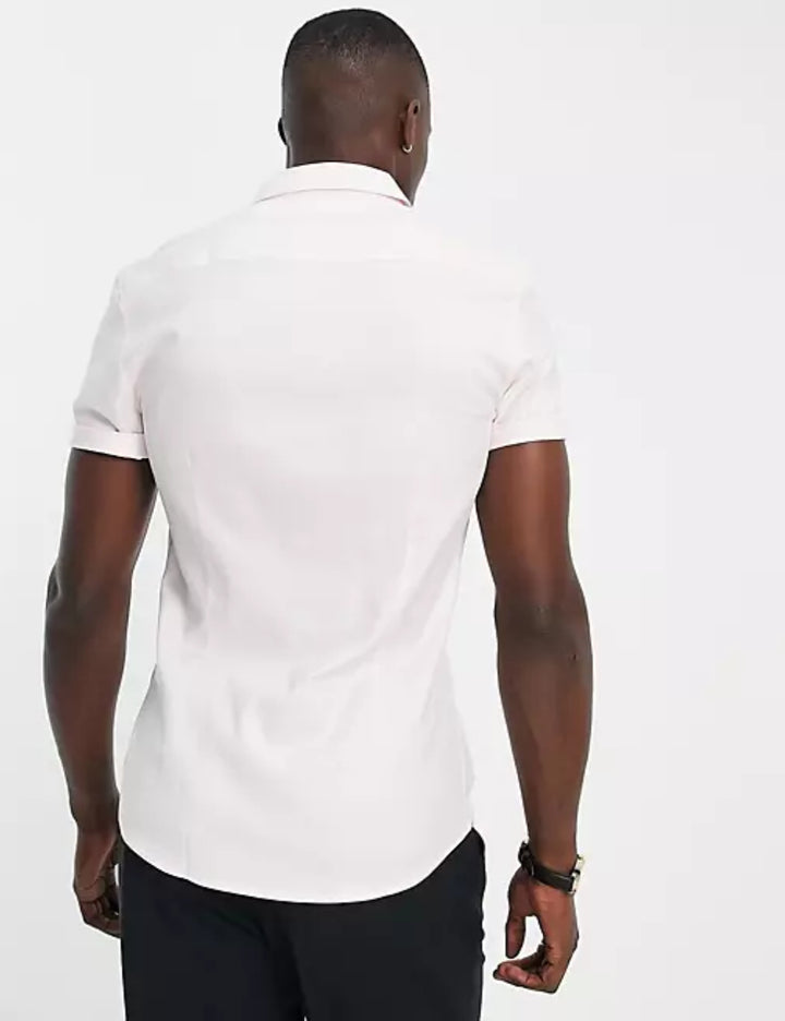 ASOS rövid ujjú ing, rózsaszín
