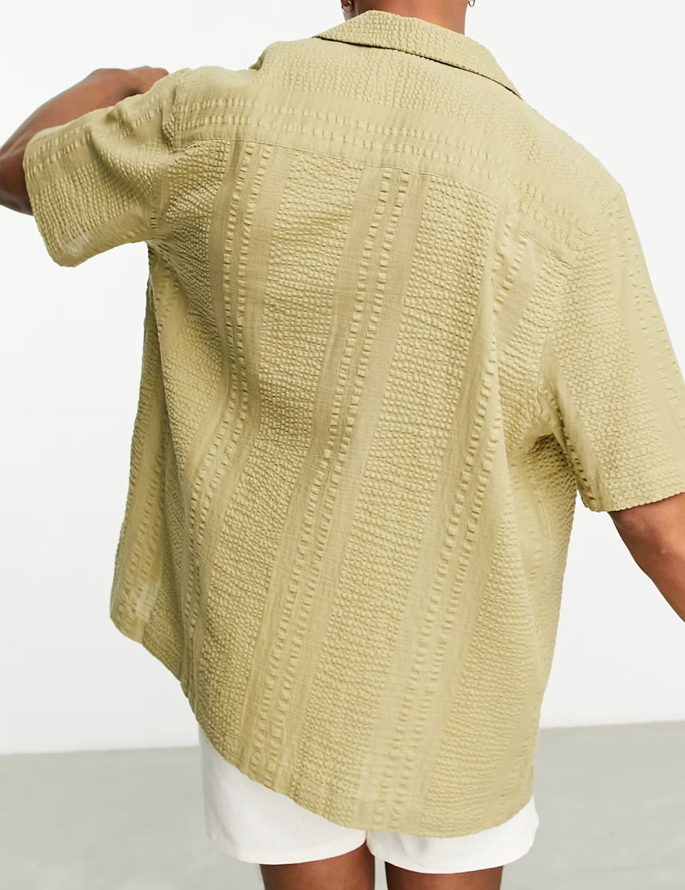 ASOS rövid ujjú ing, khaki