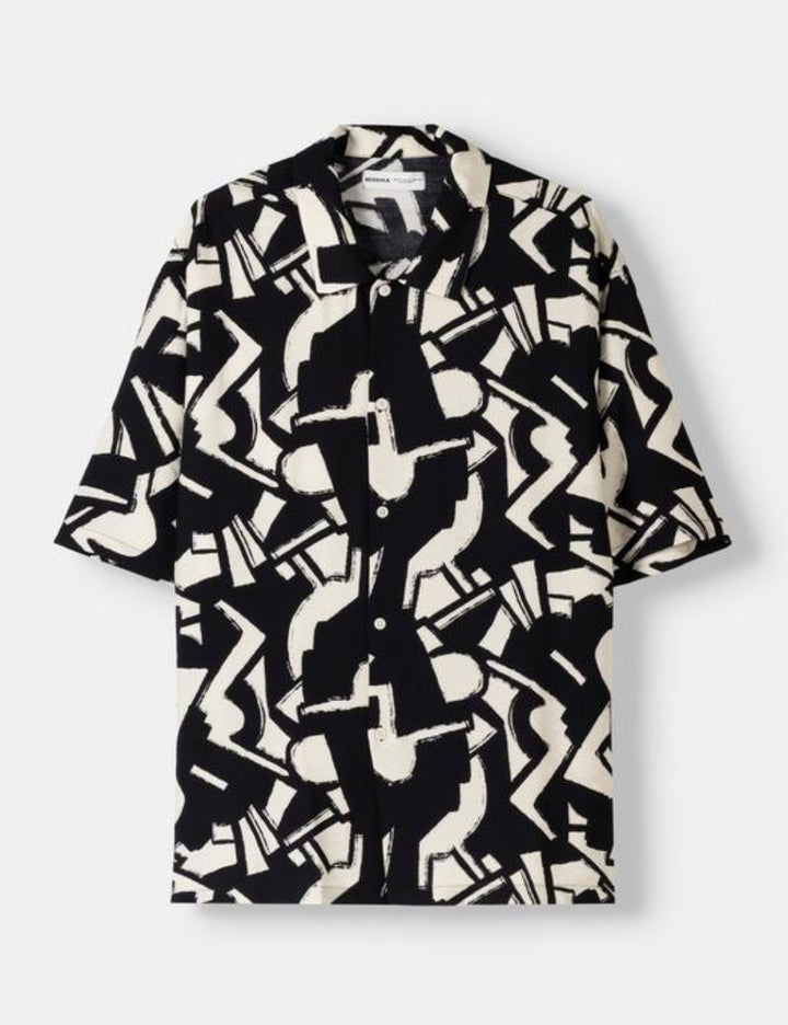 Bershka rövid ujjú ing, vegyes színek