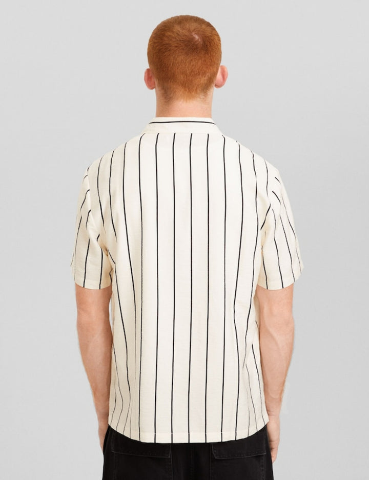 Bershka rövid ujjú ing, többszínű