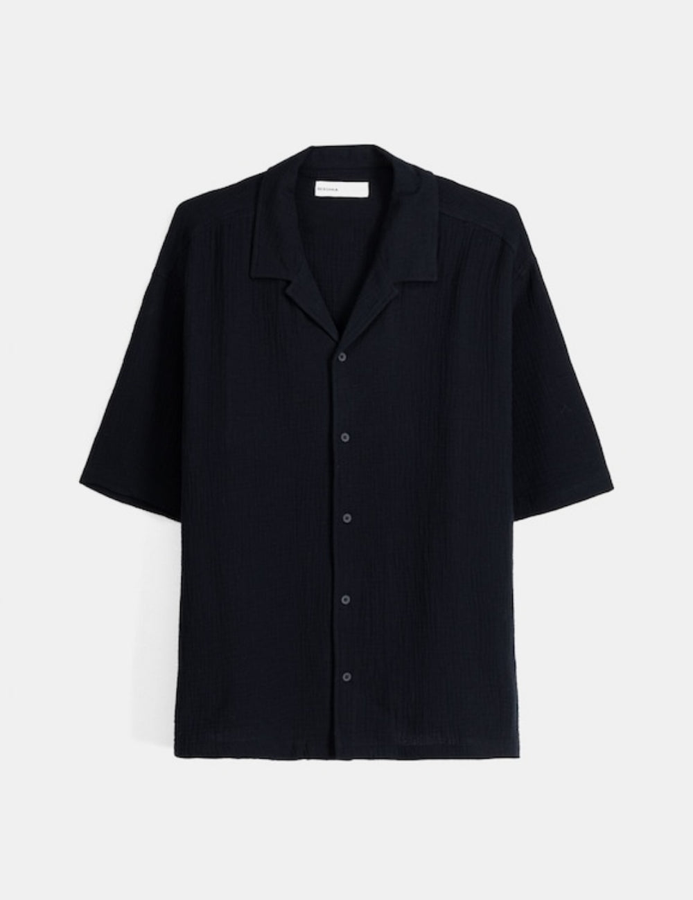 Bershka rövid ujjú ing, fekete