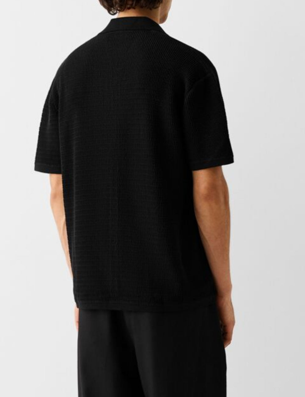 Bershka rövid ujjú póló, fekete