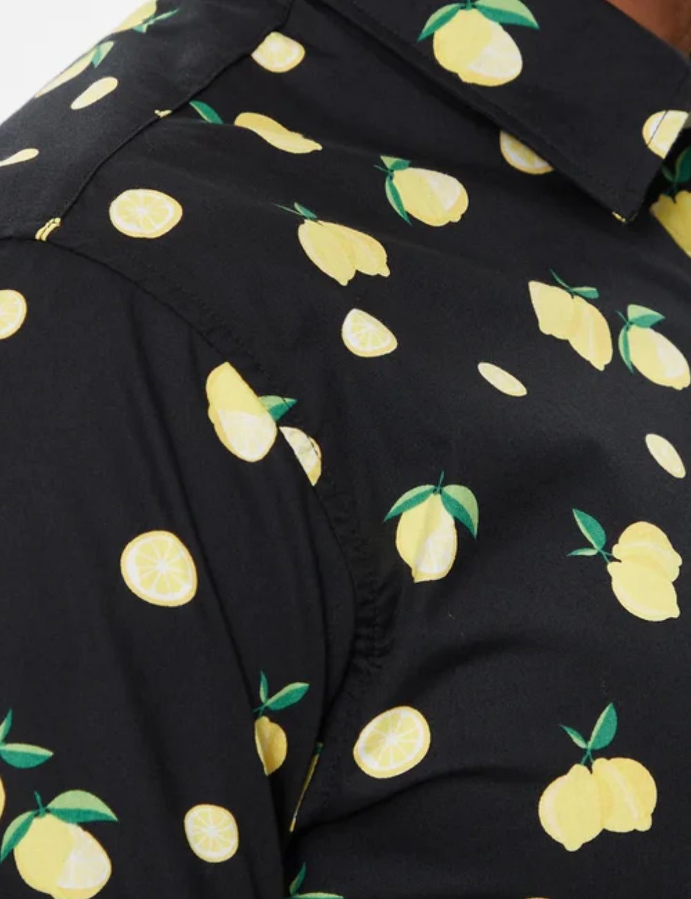 Jack & Jones rövid ujjú ing, fekete