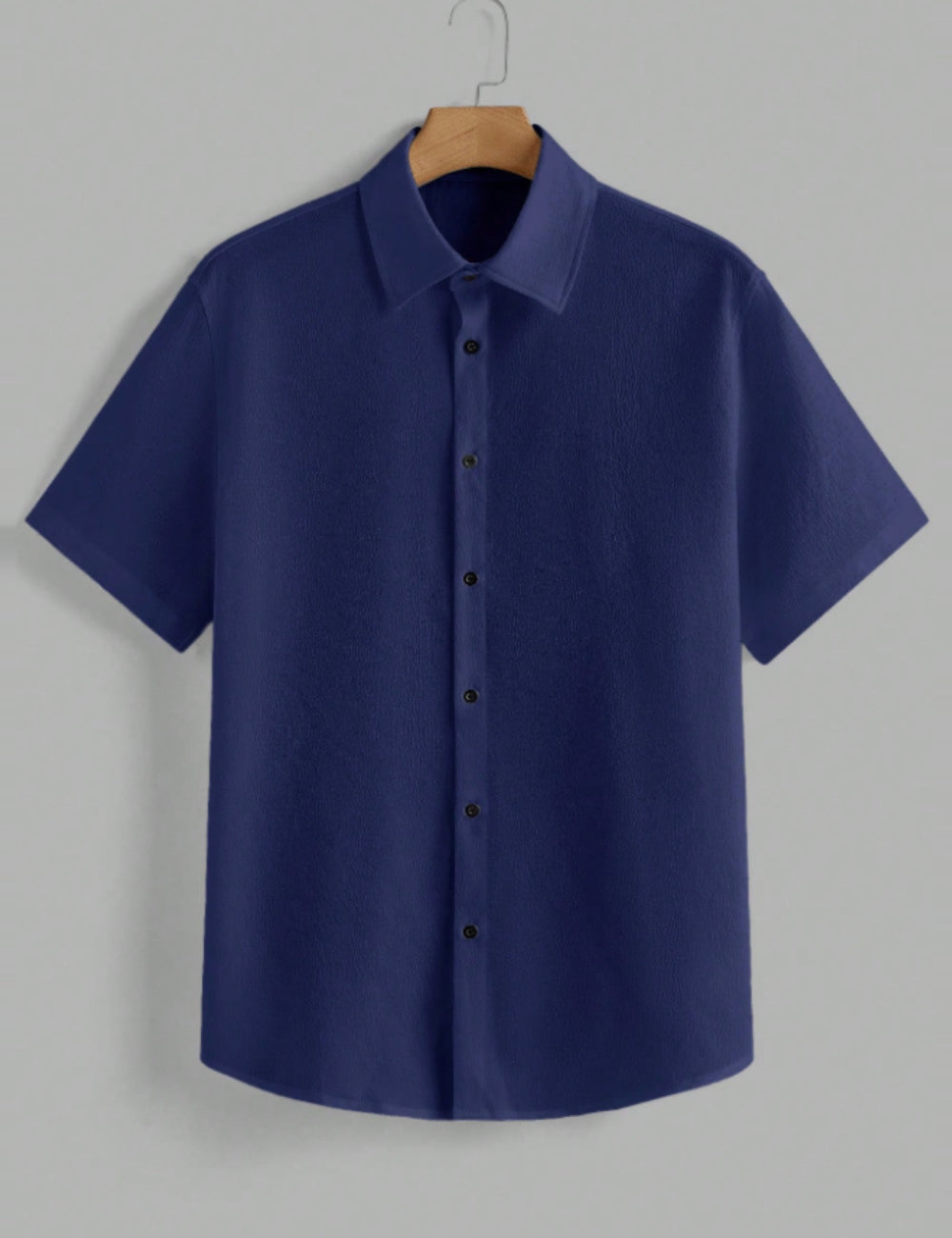Shein MANFINITY rövid ujjú ing, kék