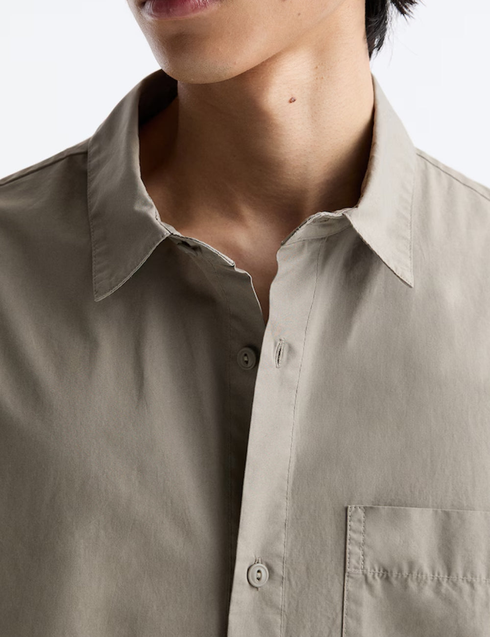 Pull&Bear rövid ujjú ing, bézs