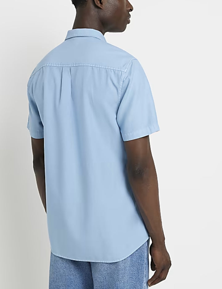River Island rövid ujjú ing, kék