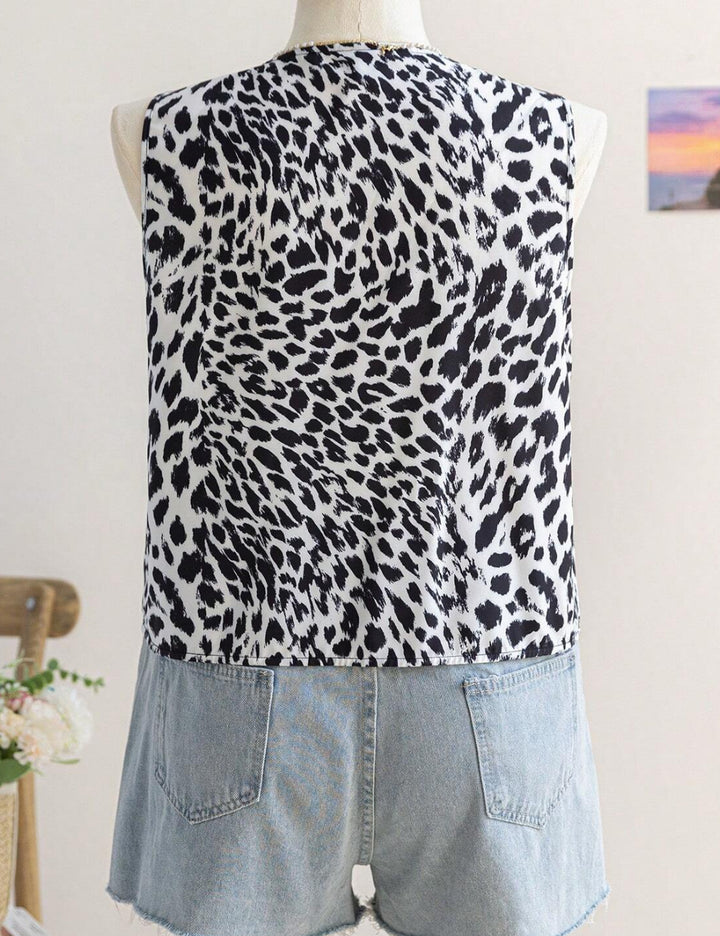 Shein Curve+ rövid ujjú ing, többszínű