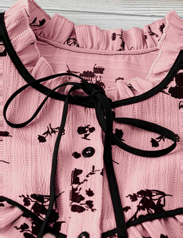 Shein Curve+ rövid ujjú ing, többszínű