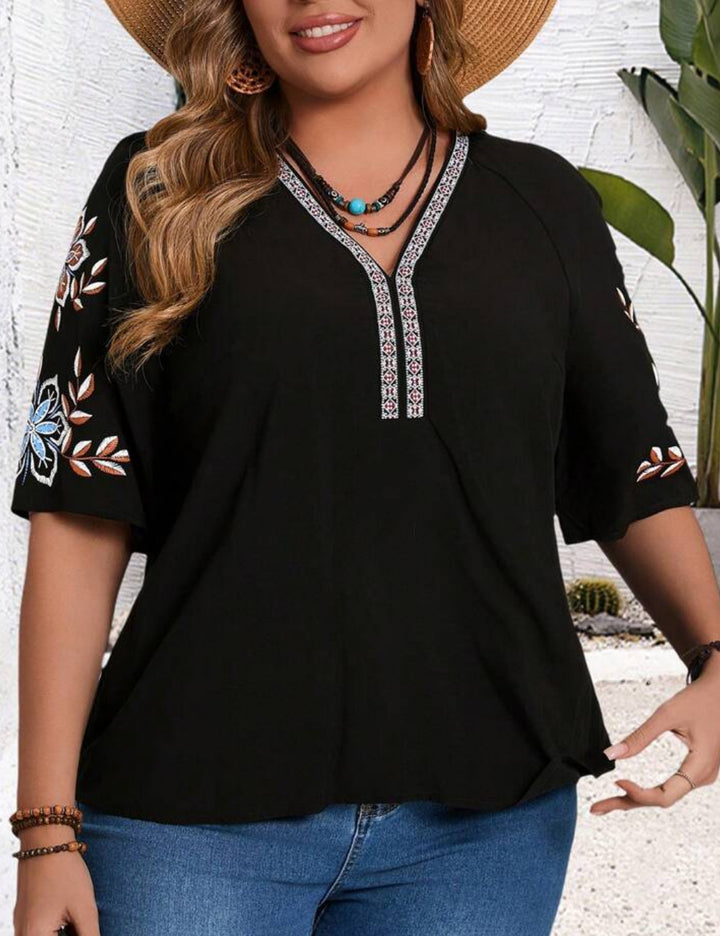 Shein Emery Rose rövid ujjú ing, többszínű