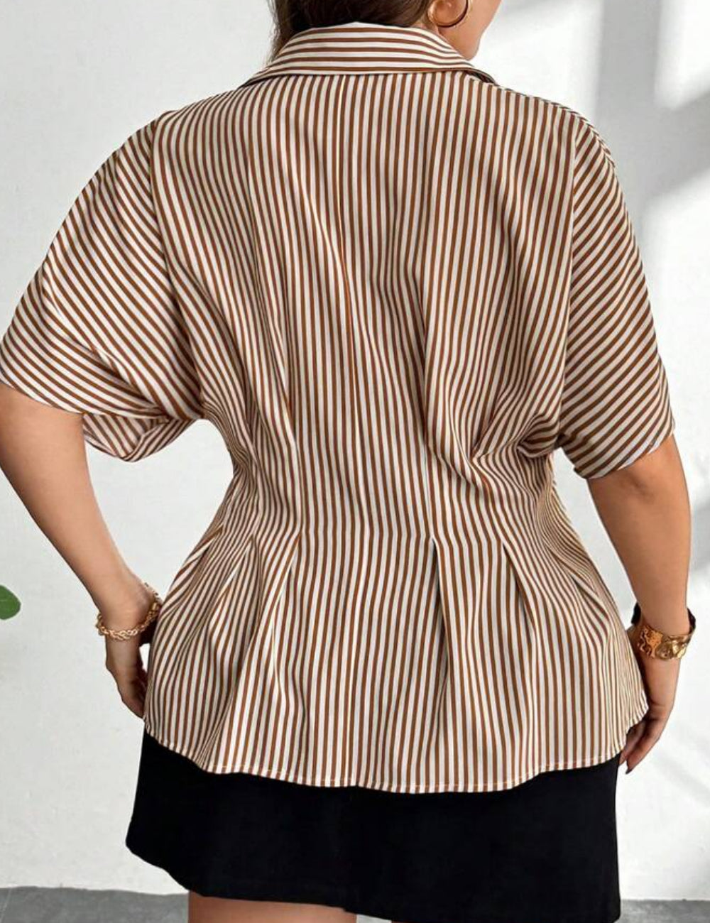 Shein Curve+ rövid ujjú ing, vegyes színek