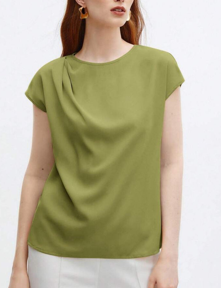 Cămașă cu mânecă scurtă Shein, verde