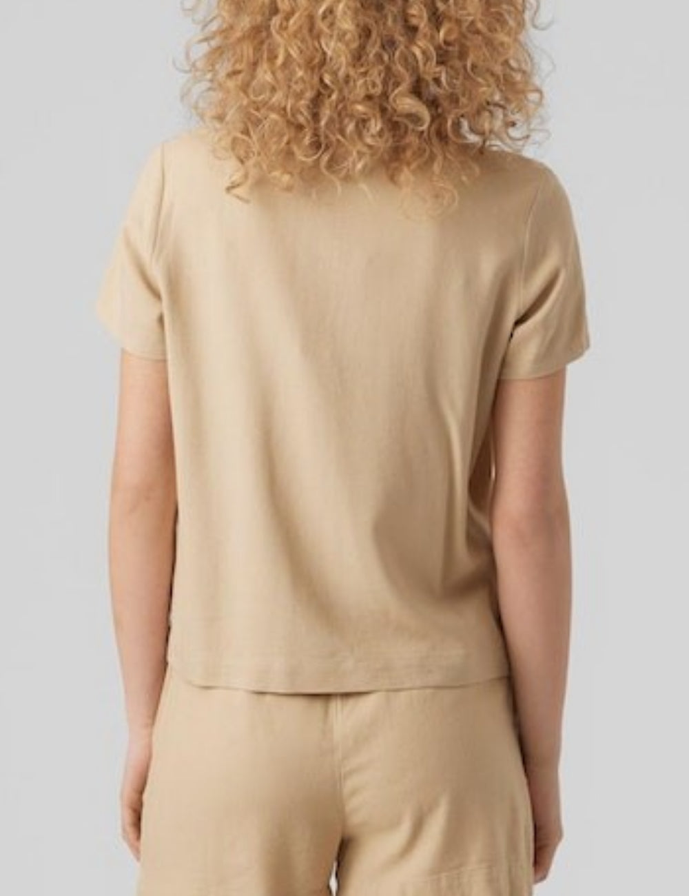 Cămașă cu mânecă scurtă Vero Moda, maro