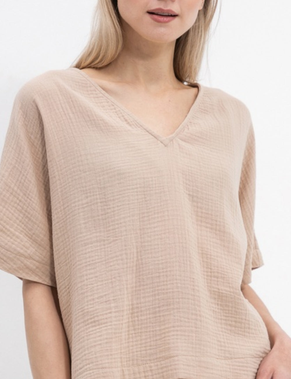 Cămașă cu mânecă scurtă Vero Moda, maro
