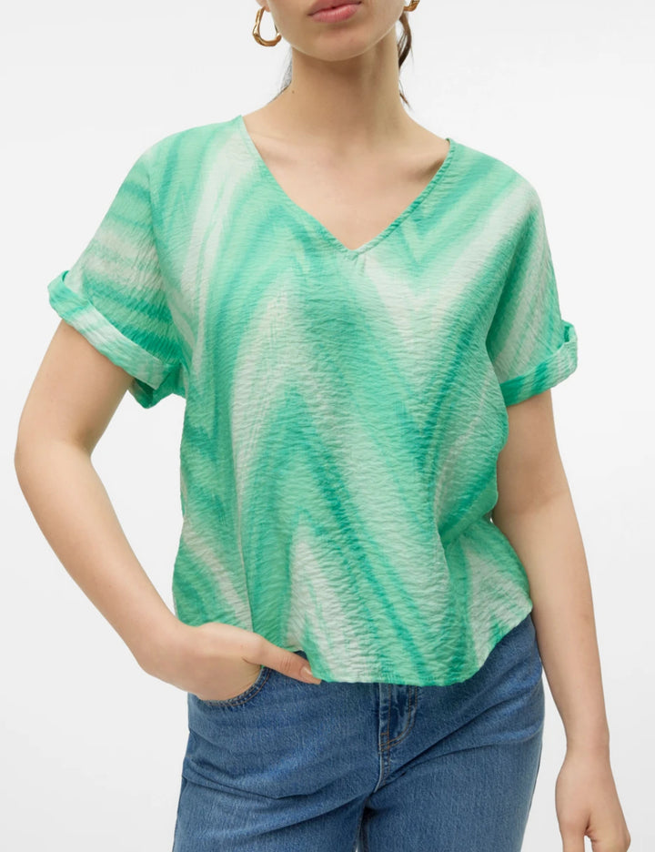 Vero Moda rövid ujjú ing, többszínű