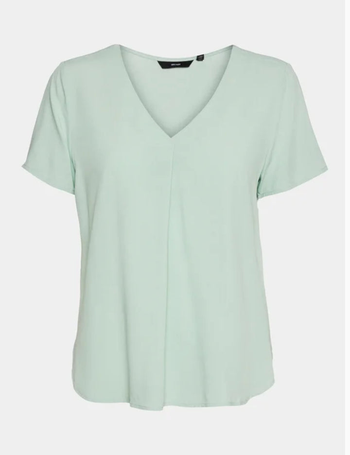 Vero Moda rövid ujjú ing, zöld