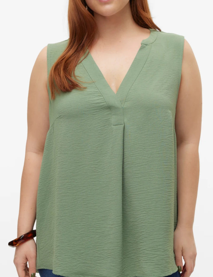 Cămașă cu mânecă scurtă Vero Moda, verde