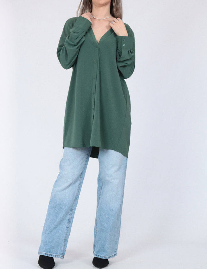 Vero Moda hosszú ing, zöld