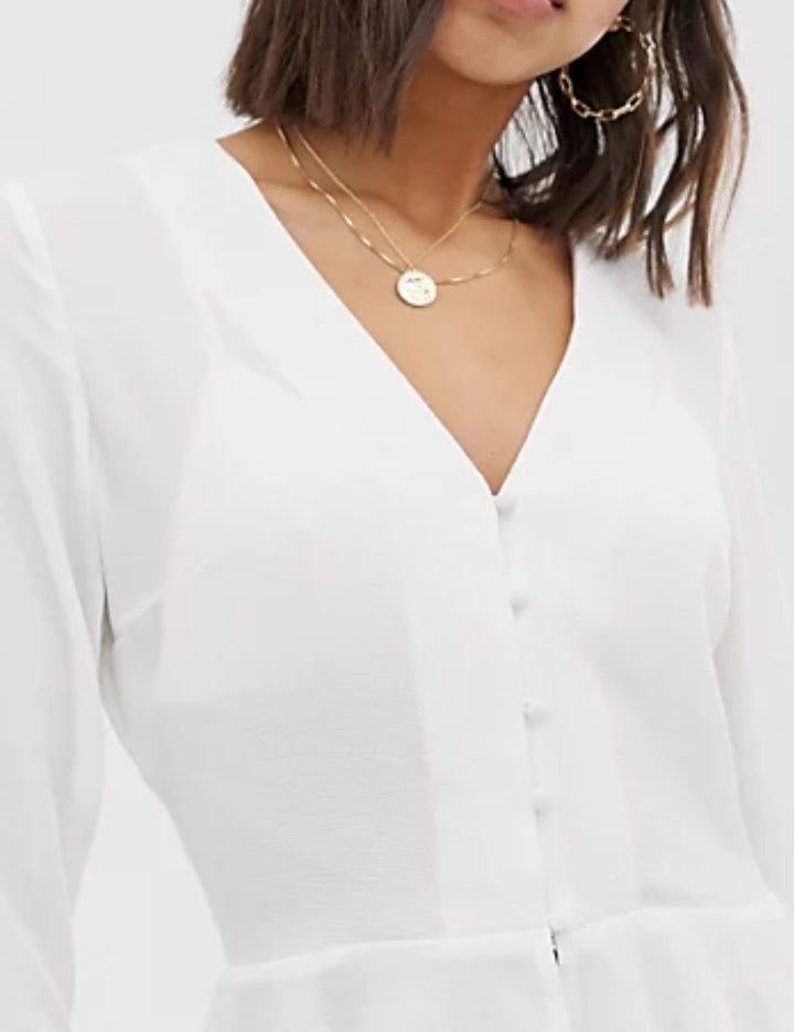 Missguided póló, fehér