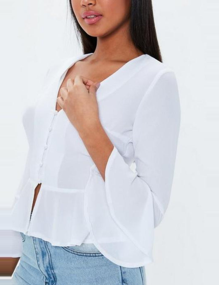 Missguided póló, fehér