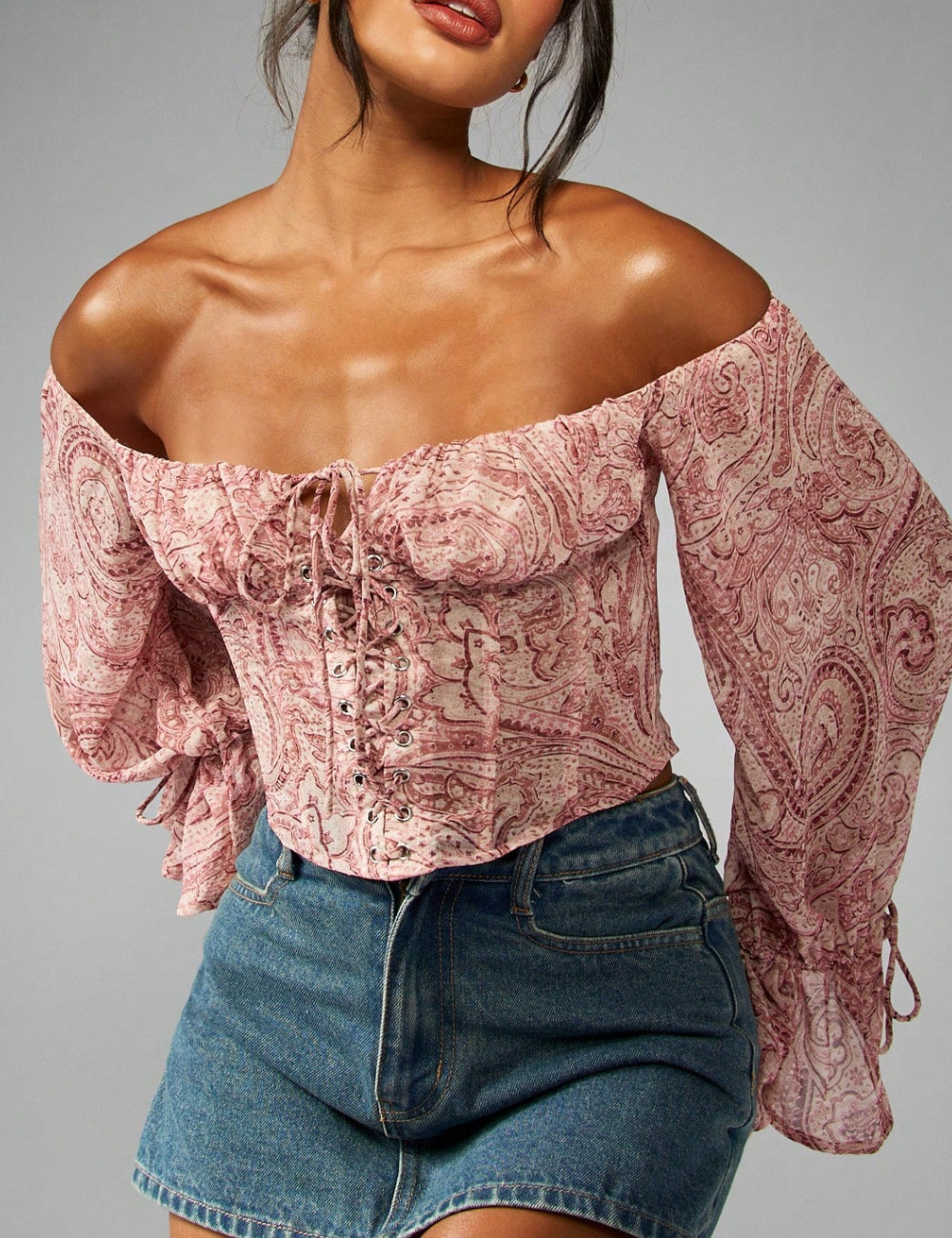 Shein Missguided ingblúz, színkeverék