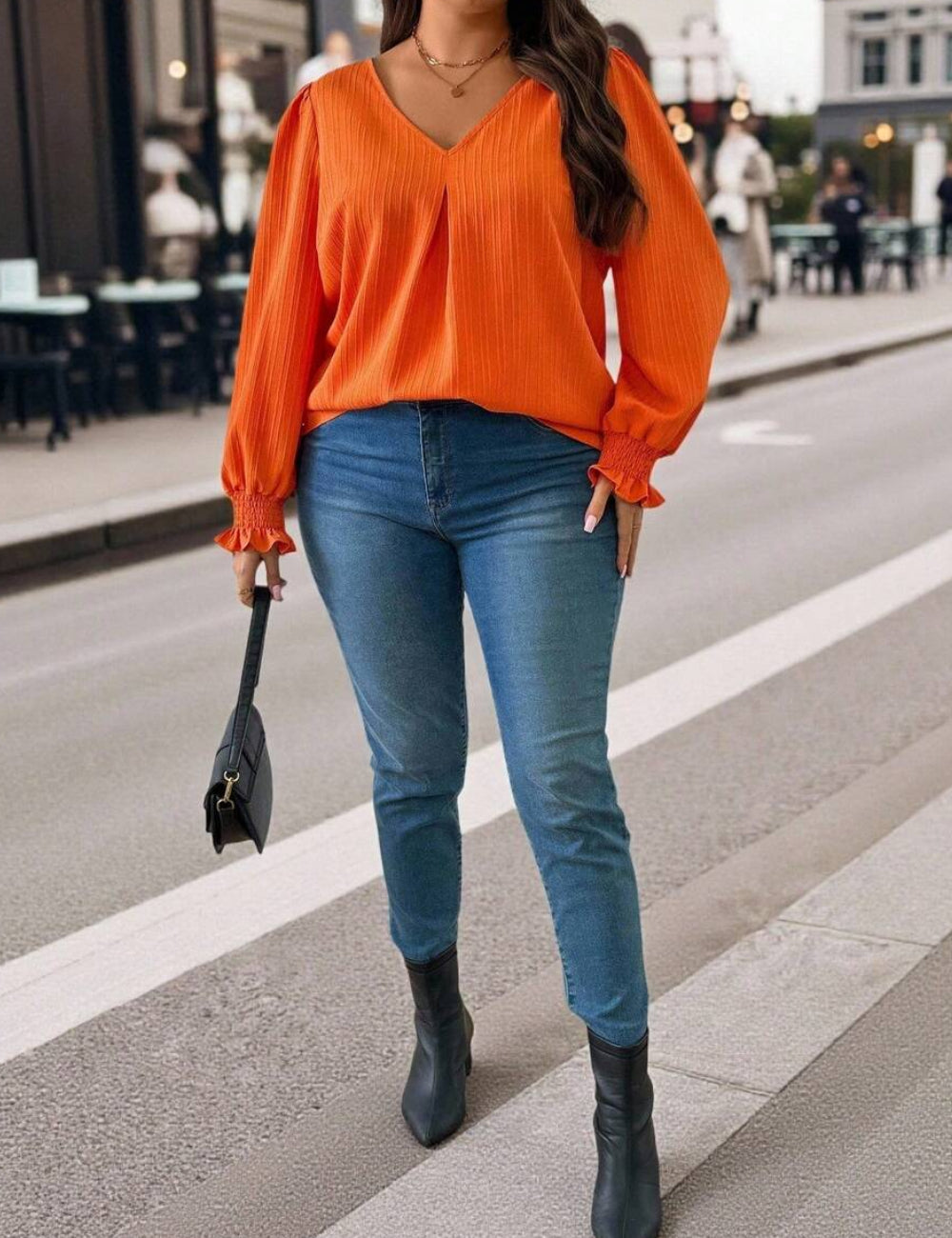 Shein Curve+ ing, narancssárga