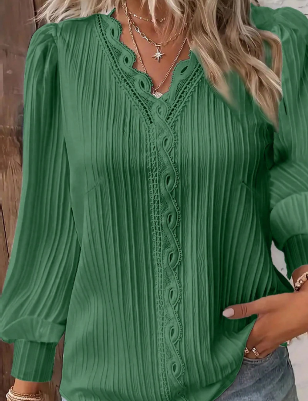 Shein Curve+ ing, zöld
