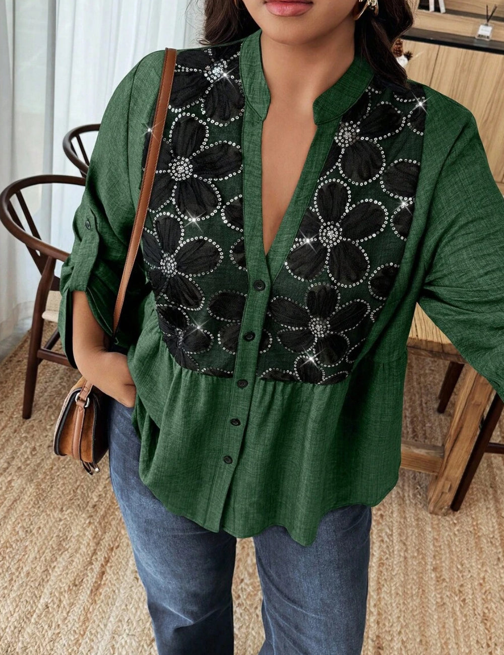 Shein Curve+ ing, zöld