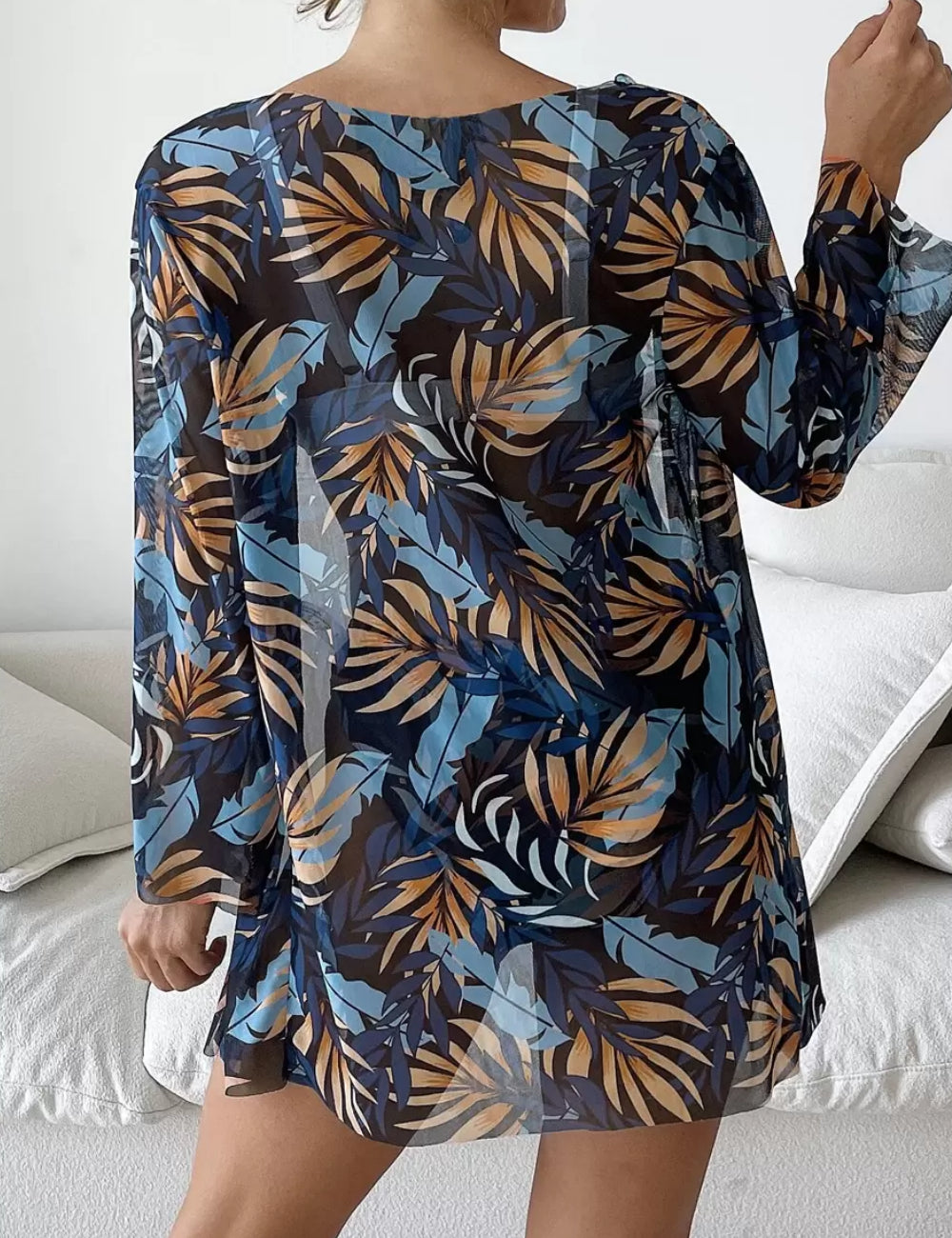 Shein strandkardigán, színátmenetes