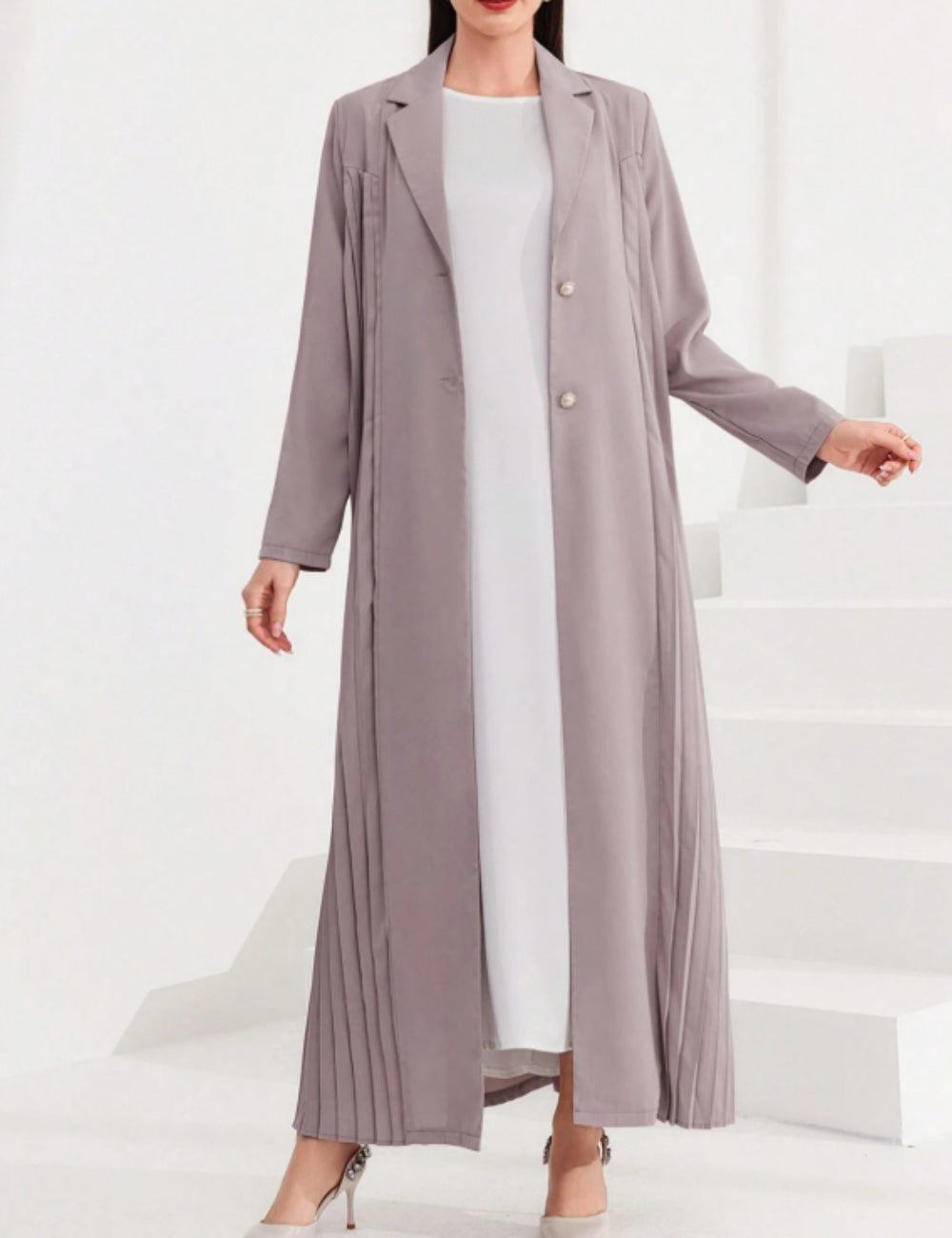 Shein hosszú kardigán, lila