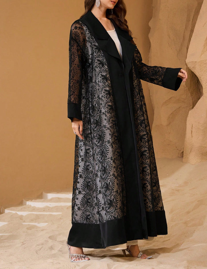 Shein hosszú kardigán, fekete