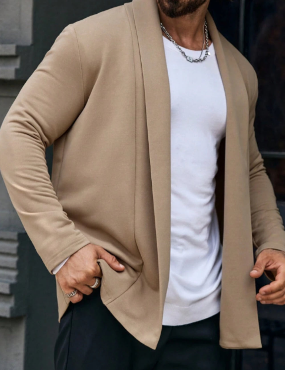 Cardigan Shein, bej