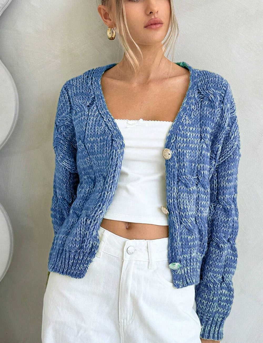 Cardigan Shein Forever 21, kék