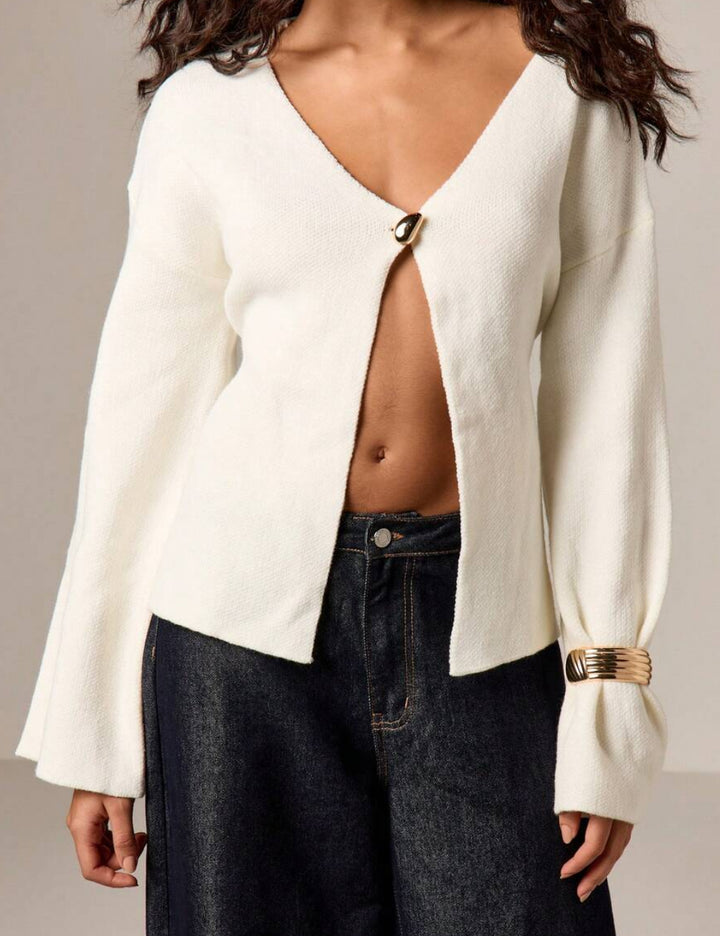 Cardigan Shein, crem