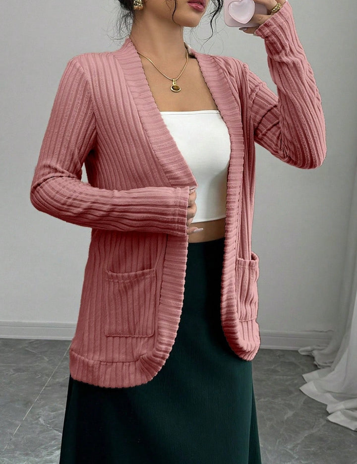 Shein Curve+ kardigán, rózsaszín