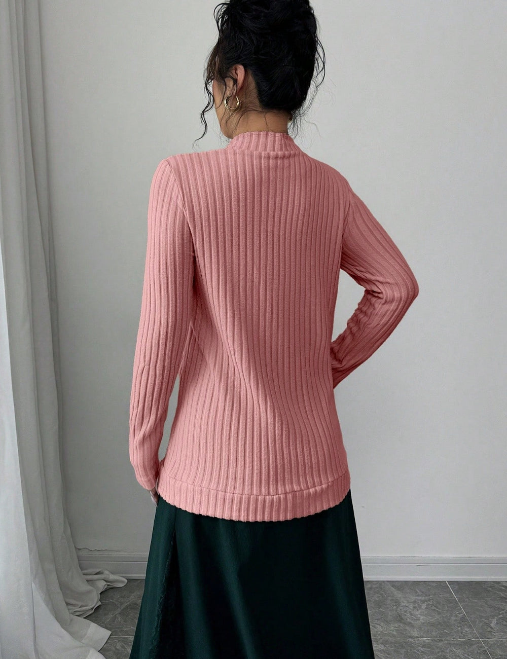 Shein Curve+ kardigán, rózsaszín