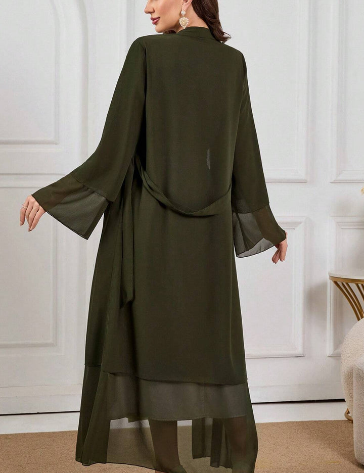 Shein hosszú kardigán, khaki