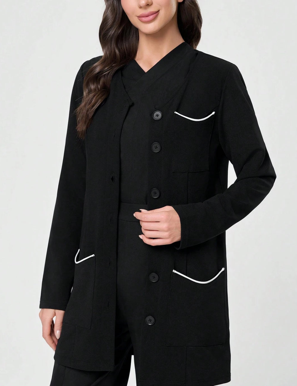Shein kardigán, fekete